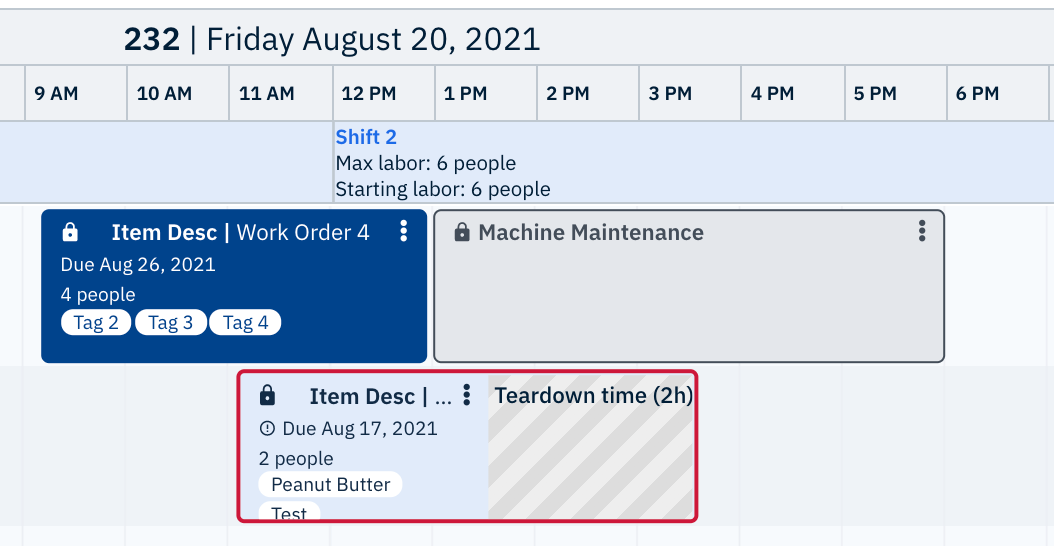 How do I lock work blocks in Production Scheduling? Production Scheduling
